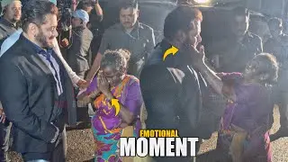 Touch of Devotion | Elderly Woman gets Emotional after Touching Salman Khan’s Face and Bhai Reaction