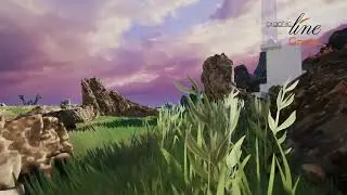 Unreal engine 5 Stylized graphic - stylized Rocky field