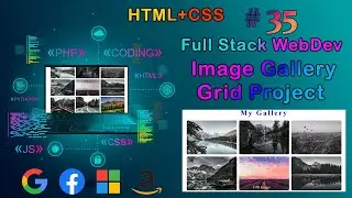 Lec-35 Responsive Image Gallery Using Grid ( Grid Project ) || Full Stack Web Development Bootcamp||