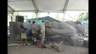 Journey of sculpting 280 ton monolithic granite statue of Nethaji Subhash Chandra Bose