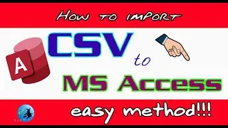 how import csv file to ms access table | import csv file to access