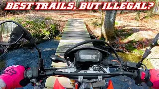 Dirt Bike Trail Riding On Illegal Trails