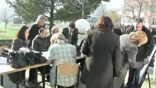 Earthquake School Drill  in Gjilan/Gnjilane
