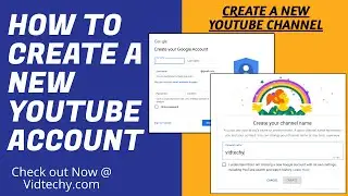 how to create a new youtube account