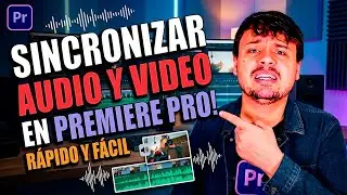 🔴 Cómo SINCRONIZAR AUDIO con VIDEO en adobe PREMIERE de manera AUTOMÁTICA - Cómo COMBINAR CLIPS