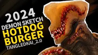 DemonSketch_hotdog burger