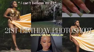 21st Birthday Photoshoot vlog + prep! | Makeup, Nails, Hair, & More! Unique Adriani