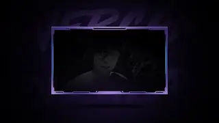 Clean Animated Webcam Overlay Template || Purple Animated Webcam Overlay