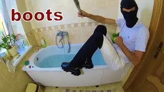 these boots are purchased for swimming in the water. wet boots, wet look, wetlook, wet clothes boots