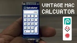Vintage macintosh style calculator on esp32 Lilygo T-Display S3 #DIY #esp32