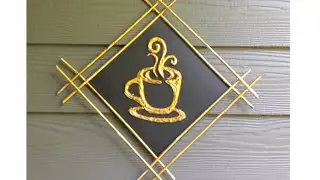 Coffee Cup wall decor/ DIY Kitchen AND Dining wall decor