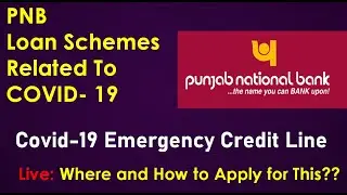 PNB LOAN SCHEMES RELATED TO COVID-19,COVID EMERGENCY CREDIT,PNB CORONA LOAN,LOAN TO FIGHT CORONA🔔🔔🔔🔔