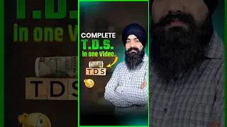 TDS FULL COURSE | ALL ABOUT TDS | WHAT IS TDS & HOW TDS WORK | TDS ENTRY IN TALLY PRIME