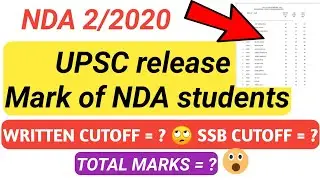 Nda Cutoff 2021 || Nda 2021 final Cutoff || Nda final Cutoff 2021 || Nda Cutoff || Nda 2021