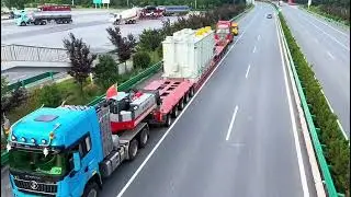 HIPOTRUK Modular Trailer with 180T Drop Deck Bed Transporting Transformer