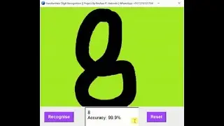 Python Code for Handwritten Digit Recognition Using Image Processing Full Source Code