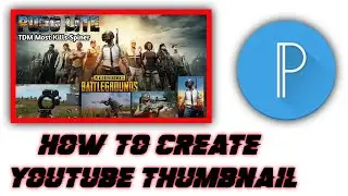 how to create youtube thumbnail | pixellab editing | pubg thumbnail