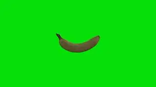 Banana rotating free green screen videos and GIF