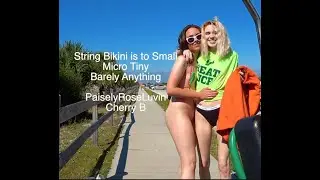 Smallest Micro String Sling  Shot Bikini Way TOO Small Tiny PaiselyRoseLuvin Cherry B 2 4k