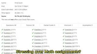 FALL 2024 MyLab Math | PEARSON CANVAS etc | MyLab STATISTICS| HACK | ALL ANSWERS | ALGEBRA CALCULUS