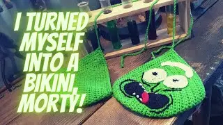 Pickle Rick Crochet Bikini