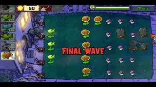 Прохождение Plants VS Zombies уровень 1 ночь