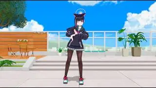 Blue Archvie : Kyouyama Kazusa ~ ハッピーシンセサイザ (Cover) [MMD]