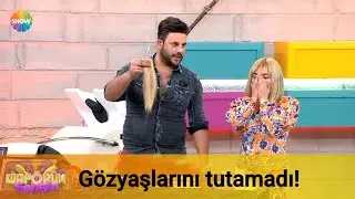 Saçları kesilince gözyaşlarını tutamadı!