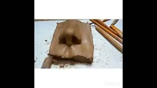 how to sculpt a nose with #clay #art and craft