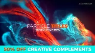 After Effects Template : FLU - Particles Titles