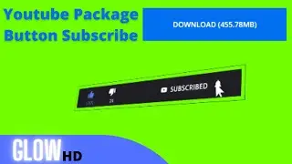 FREE DOWNLOAD | YouTube Subscribe Button Animation Green Screen! | Glow Tuturials