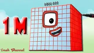Numberblocks one million or 1,000,000 with binks eye imah channel