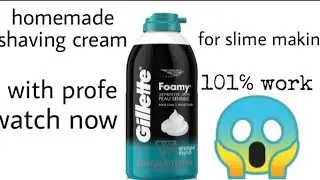 how to make homemade shaving cream for slime making 😍🥰