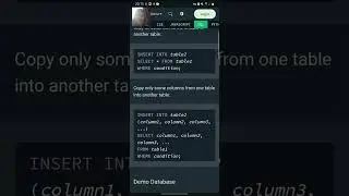 SQL INSERT INTO SELECT Statement. Theory and practice. Part #32