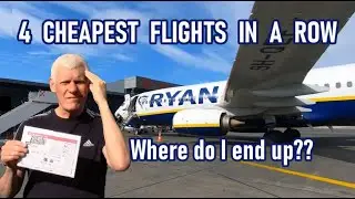 ✈ I DON'T BELIEVE IT! I took the 4 CHEAPEST FLIGHTS in a row and ended up in...