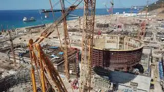 Монтаж внутренней защитной оболочки на АЭС «Аккую» | Турция