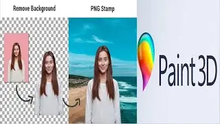 Paint 3D How to remove white background from a Picture to make it transparent #paint3d