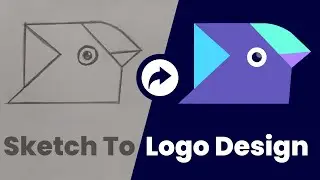 The Logo Design Process Sketch To The Design | Logo Design Process | Bird Logo Design