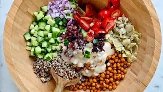 Easy Arugula Chickpea Quinoa Salad