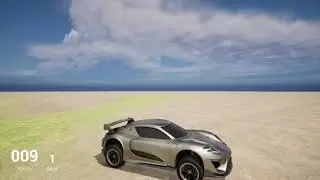 Unreal Engine 5 Sport car Vehicle template remade to all-terrane