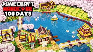 I Survived 100 Days in a CHERRY FOREST in Minecraft Hardcore