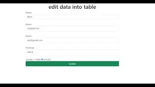 How to edit data in database with PHP?