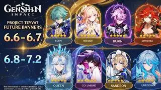 New Leaks!! Version 6.6 to 7.2 Banners Roadmap - Genshin Impact