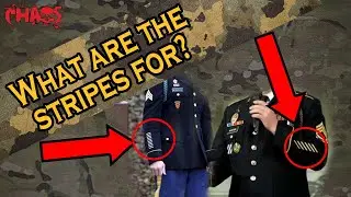 What are the stripes on the sleeves of the Army dress uniform