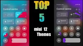Top 5 miui 12 & 11  Themes with abstract  control center 