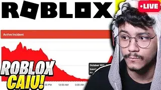 ROBLOX CAIU! ROBLOX FOI HACKEADO e QUANDO VAI VOLTAR? ROBLOX LIVE 🔴