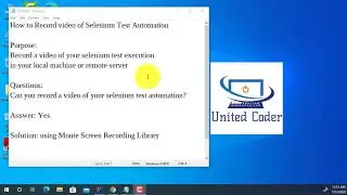 How to Record a Video in Selenium WebDriver Test Automation