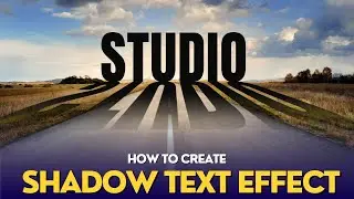 How To Create Shadow Text Effect in Adobe Photoshop 