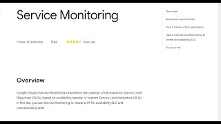Service Monitoring Qwiklab