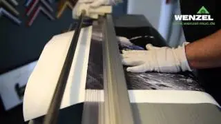 Druck auf Baryt-Papier mit Passepartout und Rahmen